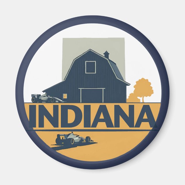 Indiana United States of America Magnet (Front)