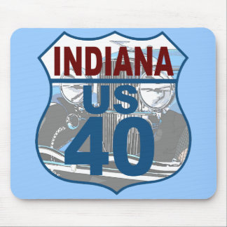 Indiana US Route 40 - Duesenberg Mouse Pad