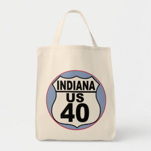 Indiana US Route 40 - The National Road Tote Bag