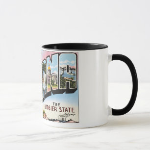 Indiana -Vintage Postacard Design Mug