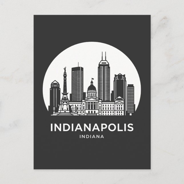 Indianapolis City Indiana Postcard (Front)