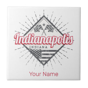 Indianapolis City Indiana United States USA Ceramic Tile