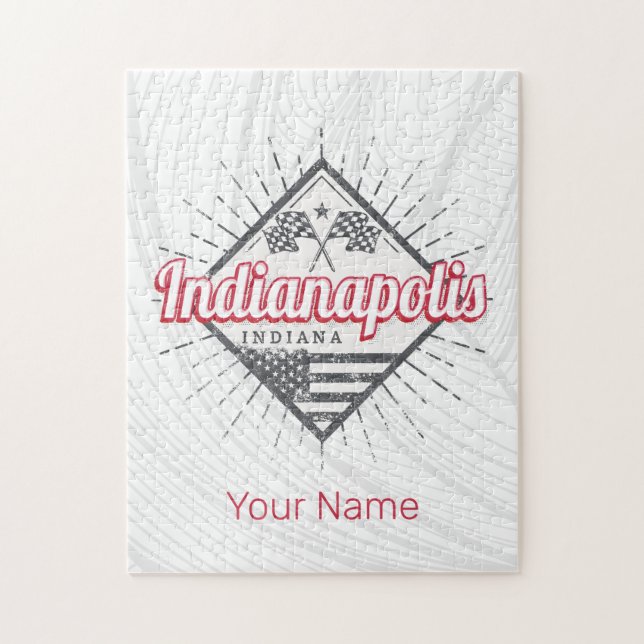 Indianapolis City Indiana United States USA Jigsaw Puzzle (Vertical)