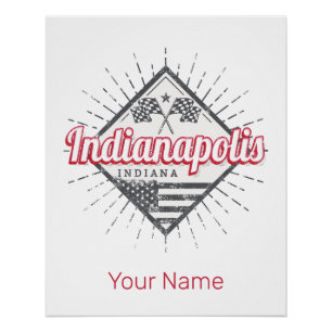 Indianapolis City Indiana United States USA Poster