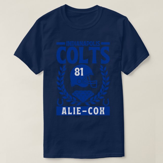 Indianapolis Colts Alie Cox 81 American T-Shirt (Design Front)