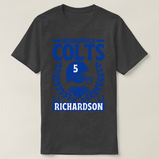 Indianapolis Colts Richardson 5 American T-Shirt (Design Front)