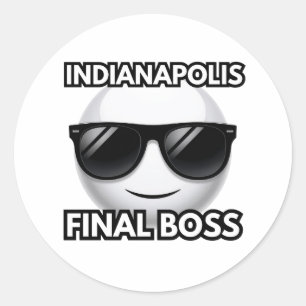 Indianapolis Final Boss Cool Emoji Sticker