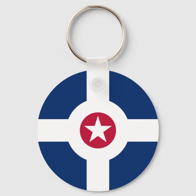 Indianapolis Flag Key Ring (Front)
