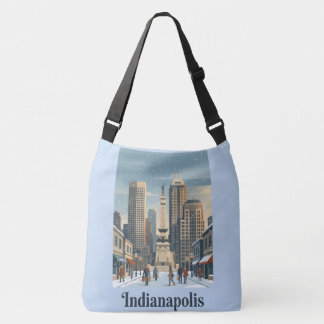 Indianapolis In Winter Crossbody Bag