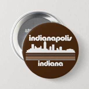 Indianapolis Indiana 7.5 Cm Round Badge