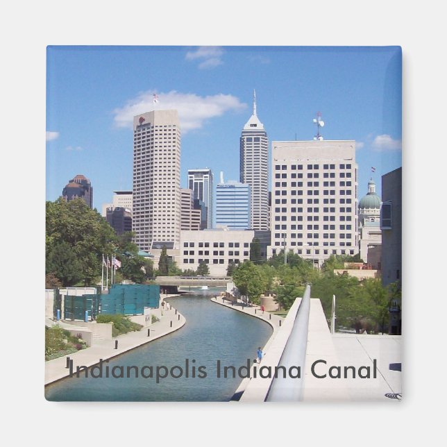 Indianapolis Indiana Canal Magnet (Front)