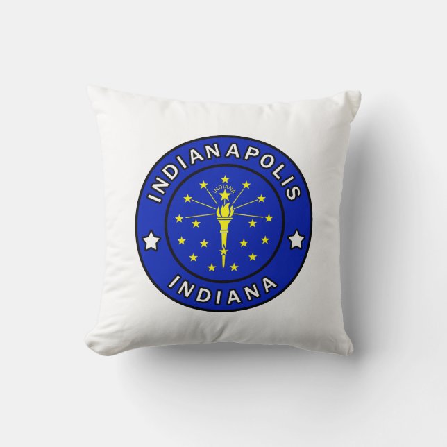 Indianapolis Indiana Cushion (Front)