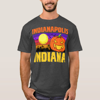 Indianapolis Indiana Happy Halloween Party Local C T-Shirt