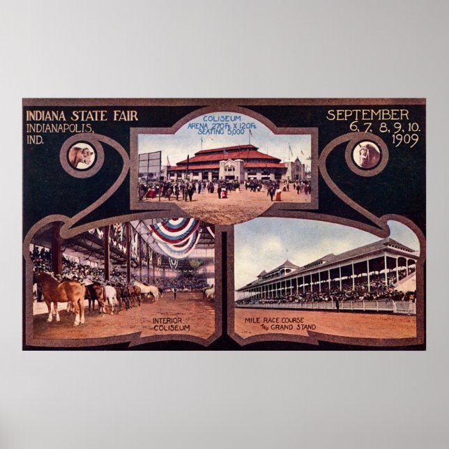 Indianapolis Indiana Indiana State Fair Poster (Front)