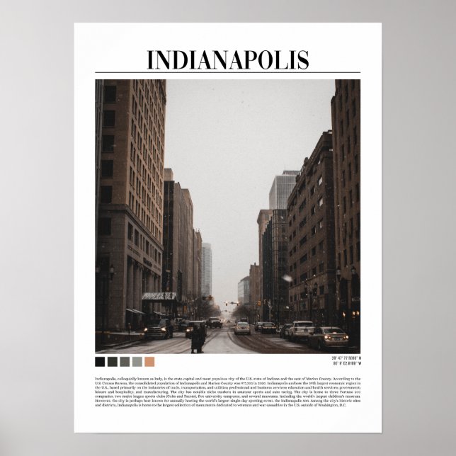 Indianapolis - Indiana ( Indy - United States) Poster (Front)