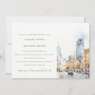 Indianapolis, Indiana Landscape Rehearsal Dinner Invitation