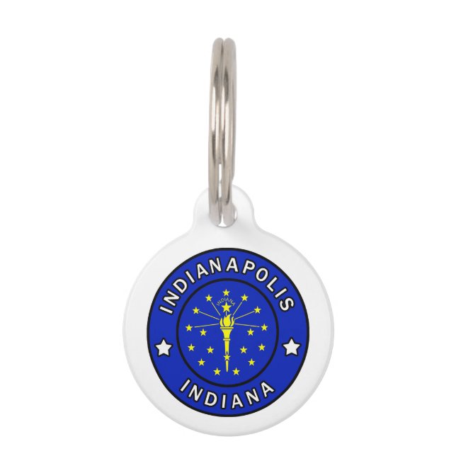 Indianapolis Indiana Pet Tag (Front)