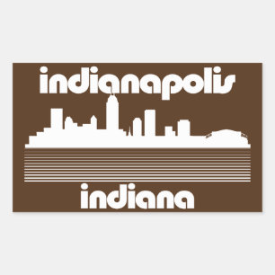 Indianapolis Indiana Rectangular Sticker