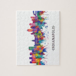 Indianapolis Indiana Skyline Jigsaw Puzzle