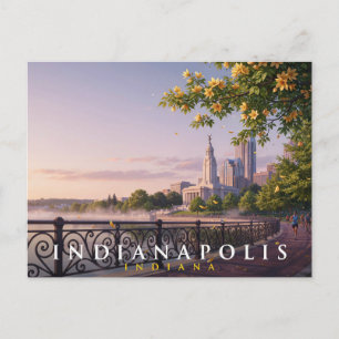 Indianapolis Indiana Travel Postcard