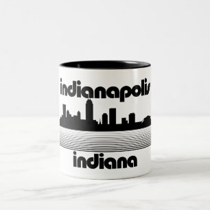 Indianapolis Indiana Two-Tone Coffee Mug