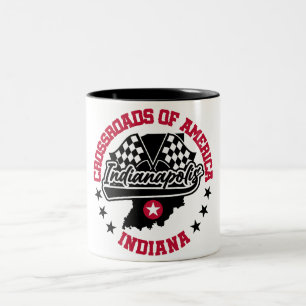 Indianapolis,Indiana Two-Tone Coffee Mug