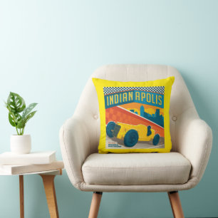 Indianapolis, Indiana   Vintage Racer Cushion