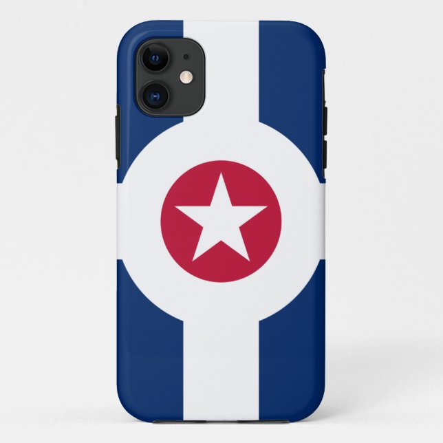 Indianapolis LARGE PRINT Flag Case-Mate iPhone Case (Back)
