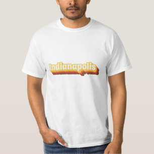 Indianapolis Retro Vintage Text T-Shirt