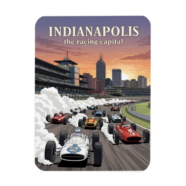 Indianapolis the racing capital of the world magnet (Vertical)