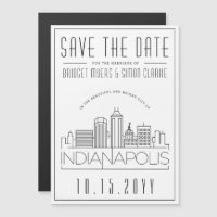 Indianapolis Wedding Stylised Save the Date