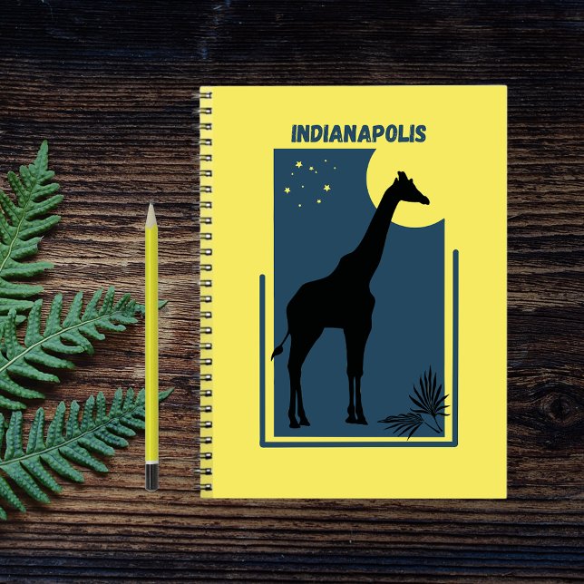 Indianapolis Zoo Indiana Vintage Giraffe Notebook (Creator Uploaded)