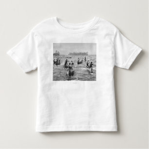 Indians Fishing in the Soo Canal Photograph Toddler T-Shirt