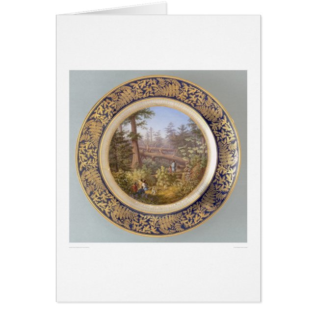 Indians in Sitka, Alaska Forest Plate (2953A) (Front)