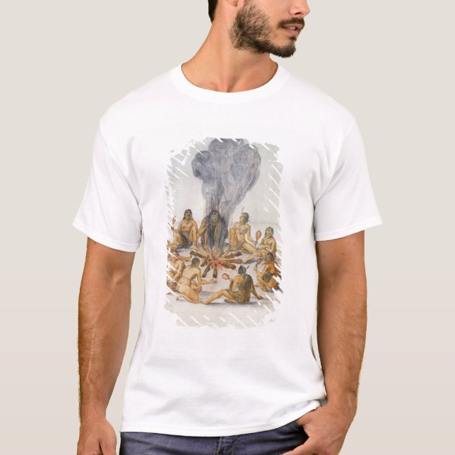 Indians round a Fire T-Shirt (Front)