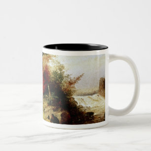 Indians transport furs through Canadian Two-Tone Coffee Mug