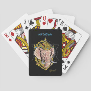 India's Lord Ganesh Playing Cards