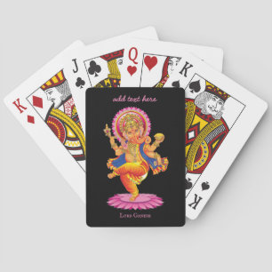 India's Lord Ganesh Playing Cards