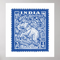 India's Stamp Design, Elephant