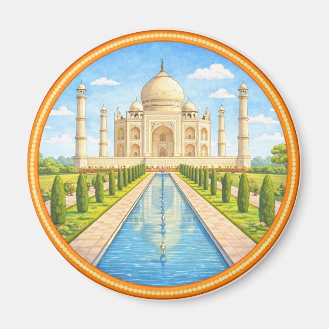 India's Taj Mahal Magnet (Front)