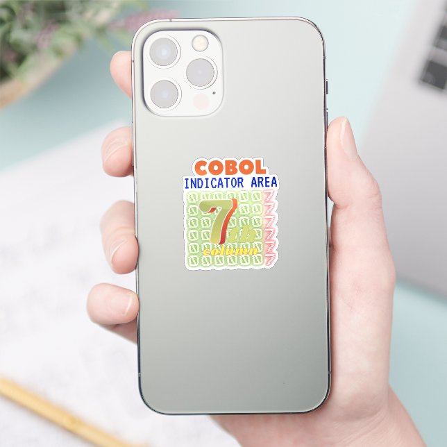 Indicator Area in Cobol Programming Sticker (Phone)