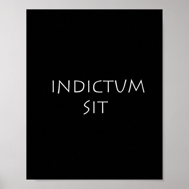 Indictum sit poster (Front)