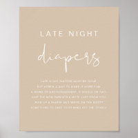 INDIE Bohemian Beige Late Night Diapers Game