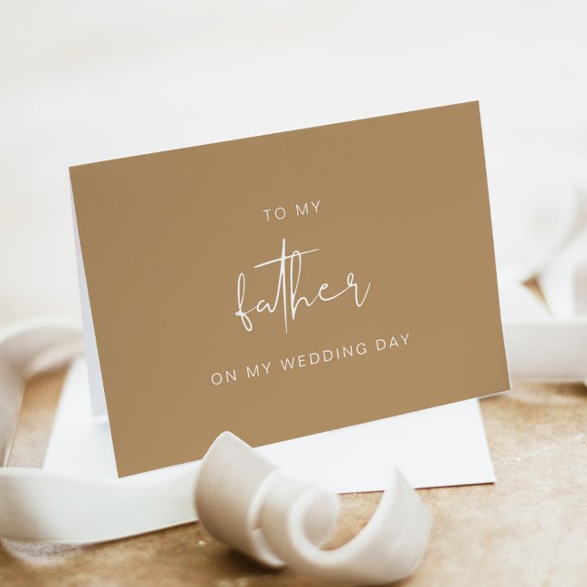 INDIE Bohemian To My Father On My Wedding Day Card (Creator Uploaded)