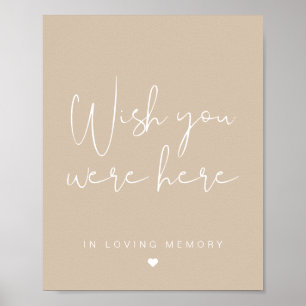 INDIE Bohemian Wish You Were Sign