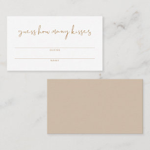 INDIE Boho How Many Kisses Bridal Shower Card