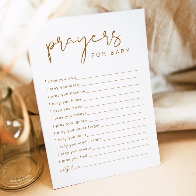 INDIE Boho Prayers for Baby Card (Creator Uploaded)
