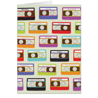 Indie Mixtapes Retro 80s Cassette Tape Pattern