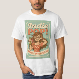 Indie Pop Men’s Retro Soda Label T-Shirt
