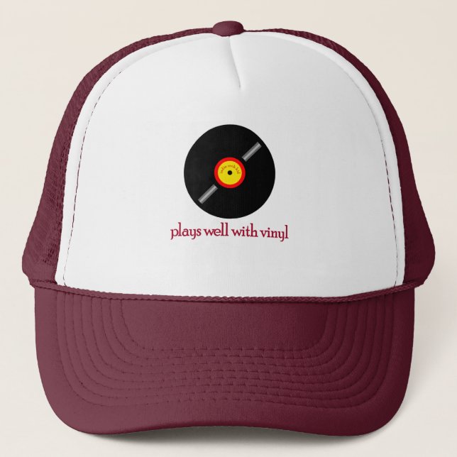 Indie Rock Back Trucker Hat (Front)